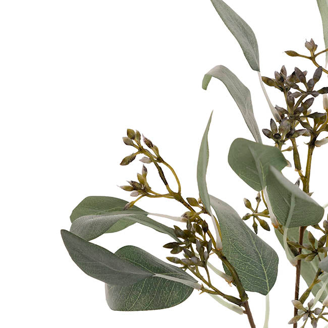Real Touch Seeded Eucalyptus Leaf Spray Green (48cmH)