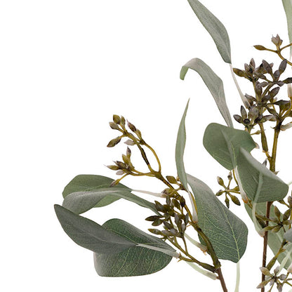 Real Touch Seeded Eucalyptus Leaf Spray Green (48cmH)