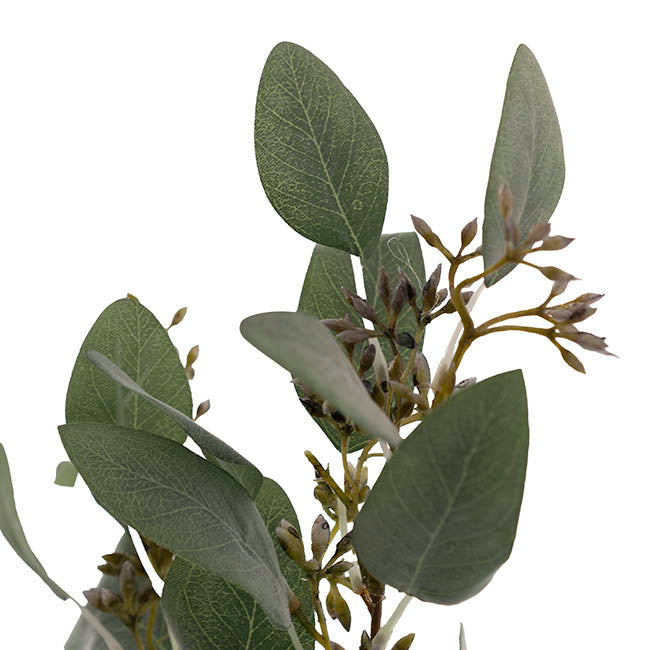Real Touch Seeded Eucalyptus Leaf Spray Green (48cmH)