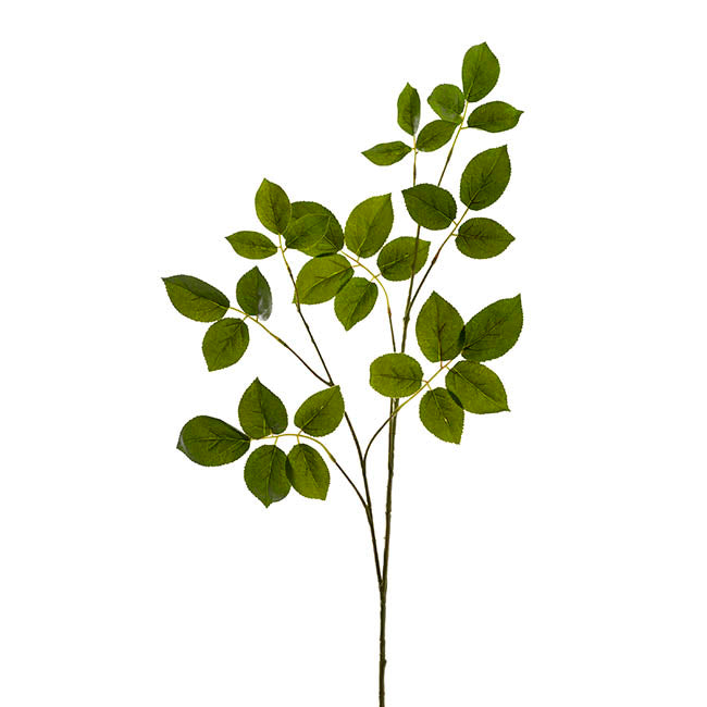 Real Touch Rose Leaf Spray Green (95cmH)