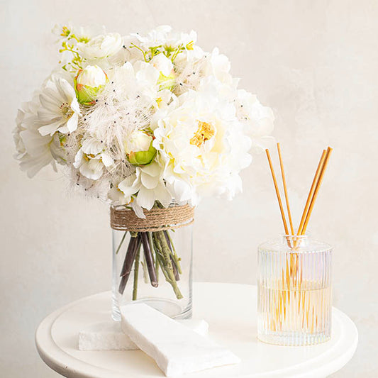 Large Dandelion Stem Creamy White (12cmDx69cmH)