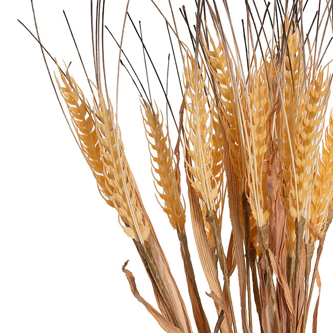 Wheat Bunch x18 Stems Beige (60cmH)