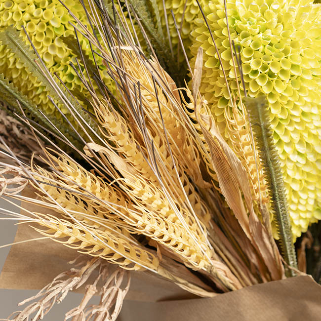 Wheat Bunch x18 Stems Beige (60cmH)