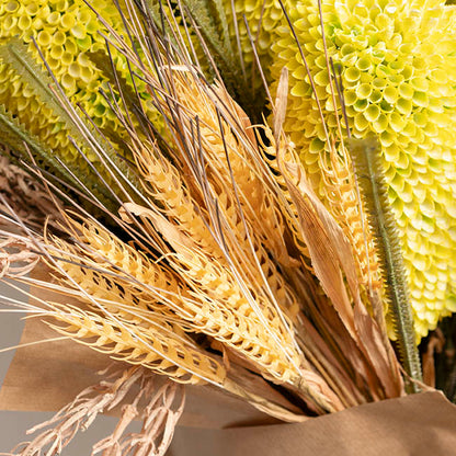 Wheat Bunch x18 Stems Beige (60cmH)
