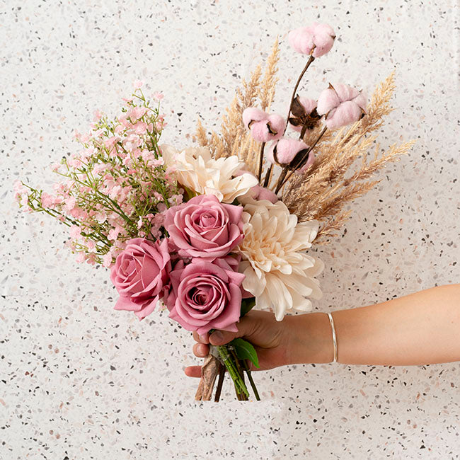 Gypsophila Baby's Breath Flower Spray Soft Pink (69cmH)