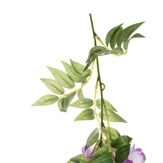 Wisteria x 9 Head Vine Garland Purple (200cmL)