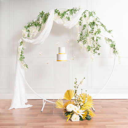 Wisteria x 9 Head Vine Garland White (200cmL)