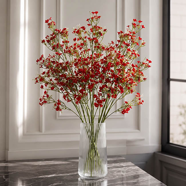 Blooming Baby's Breath Spray Red (60cmH)