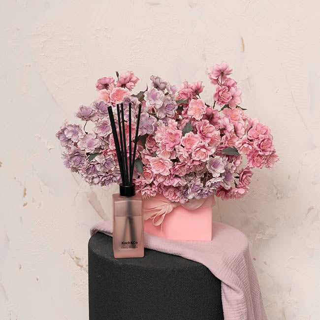 Cherry Blossom Branch Spray Dusty Pink (103cmH)