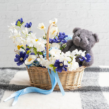 Cosmos Spray Cobalt Blue (62cmH)