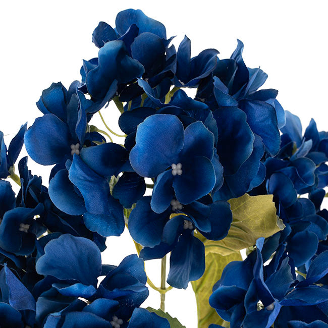 Hydrangea Spray x 5 Heads Deep Blue (49cmH)