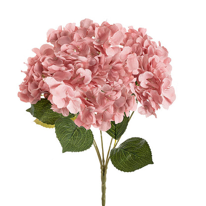 Hydrangea Spray x 5 Heads Dusty Pink (49cmH)