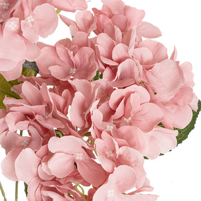 Hydrangea Spray x 5 Heads Dusty Pink (49cmH)