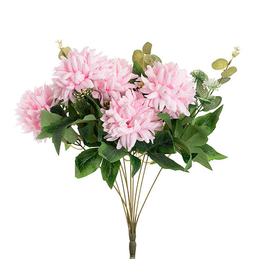 Chrysanthemum x 7 Heads Bouquet Soft Pink (11cmDx48cmH)