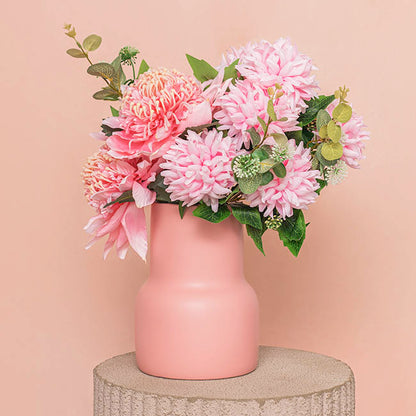 Chrysanthemum x 7 Heads Bouquet Soft Pink (11cmDx48cmH)