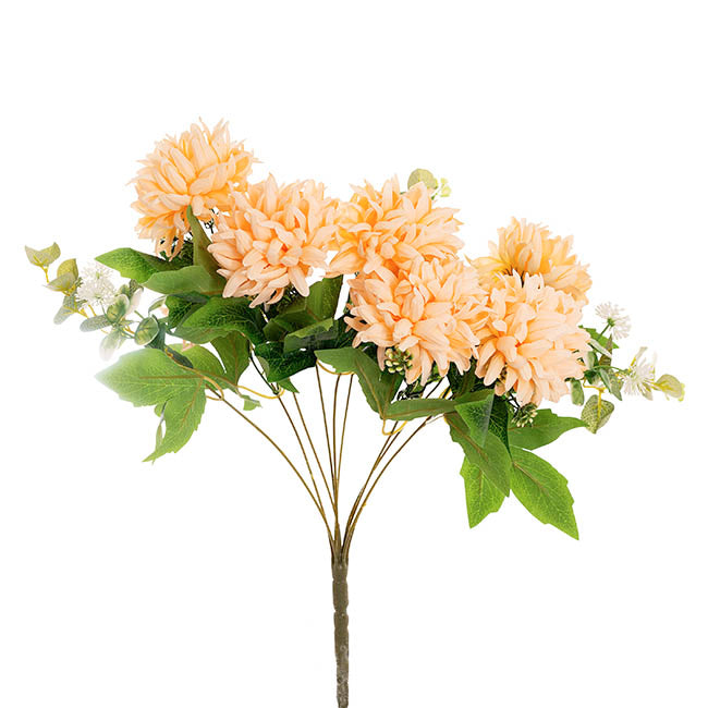 Chrysanthemum x 7 Heads Bouquet Soft Peach (11cmDx48cmH)