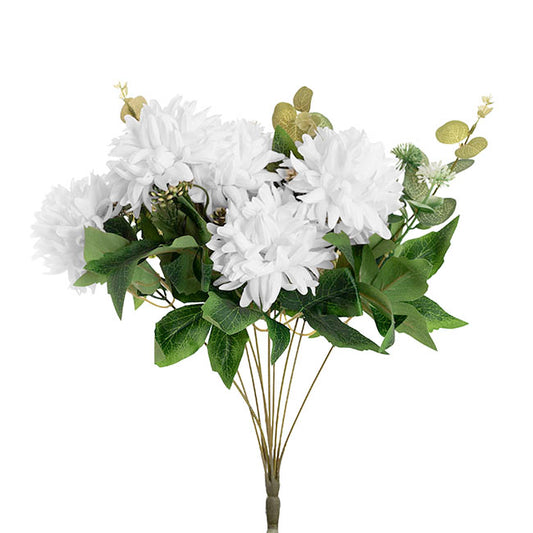 Chrysanthemum x 7 Heads Bouquet White (11cmDx48cmH)