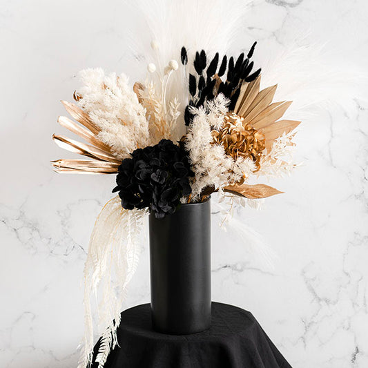 Claire Hydrangea Short Stem Black (52cmH)