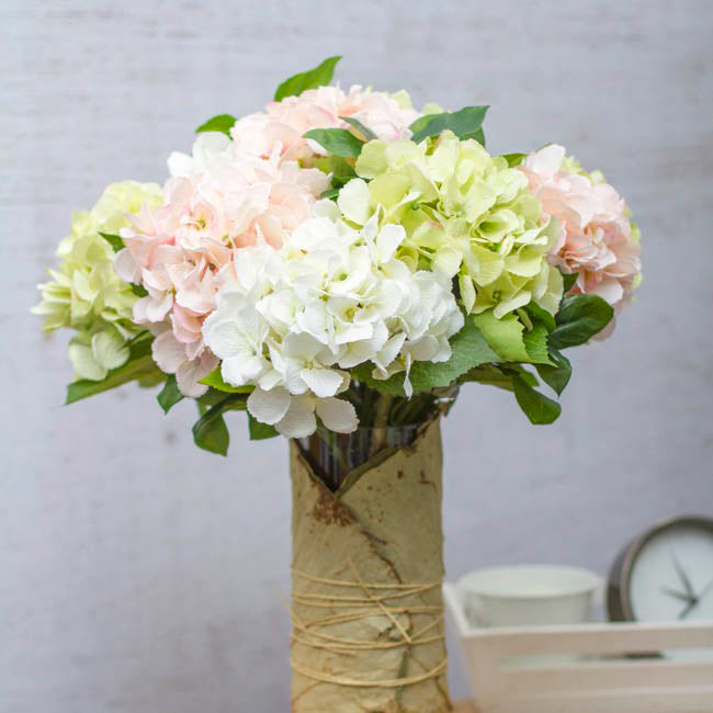 Claire Hydrangea Short Stem Cream (52cmH)