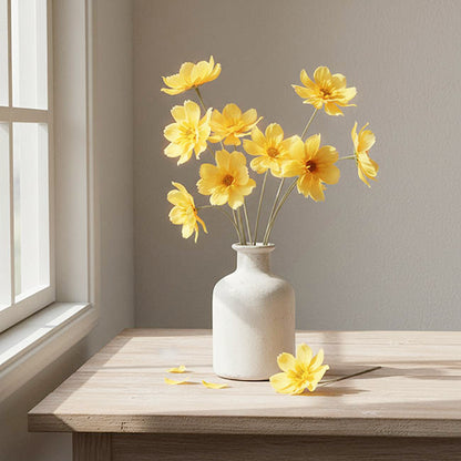 Queen Cosmos Stem Yellow (12cmDx56cmH)