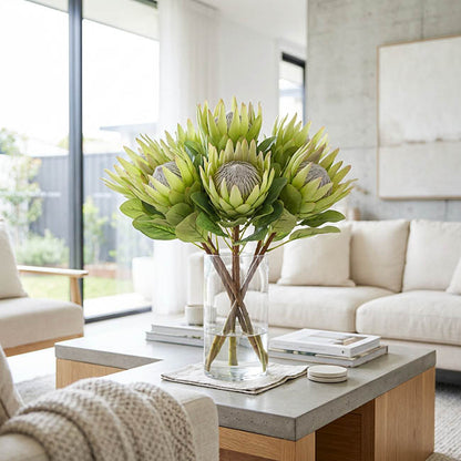 Real Touch Native King Protea Green (73cmH)