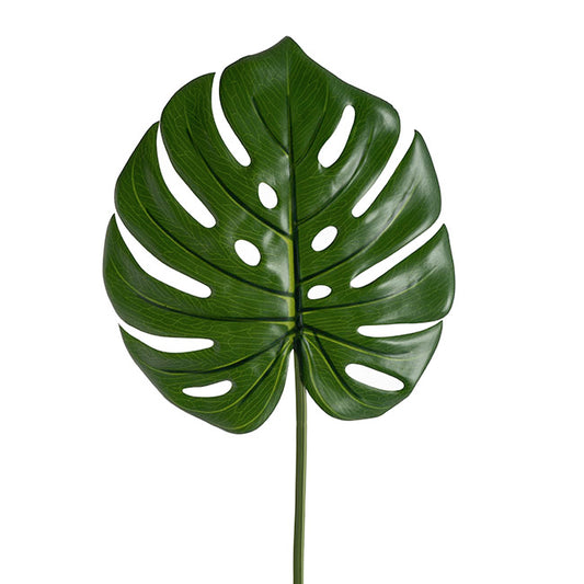 Real Touch Philo Monstera Leaf Long Stem Green (85cmH)
