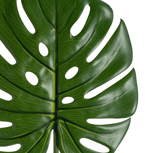 Real Touch Philo Monstera Leaf Long Stem Green (85cmH)