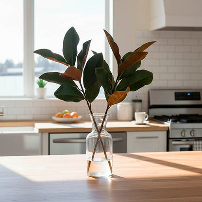 Real Touch Magnolia Leaf Spray Green (60cmH)