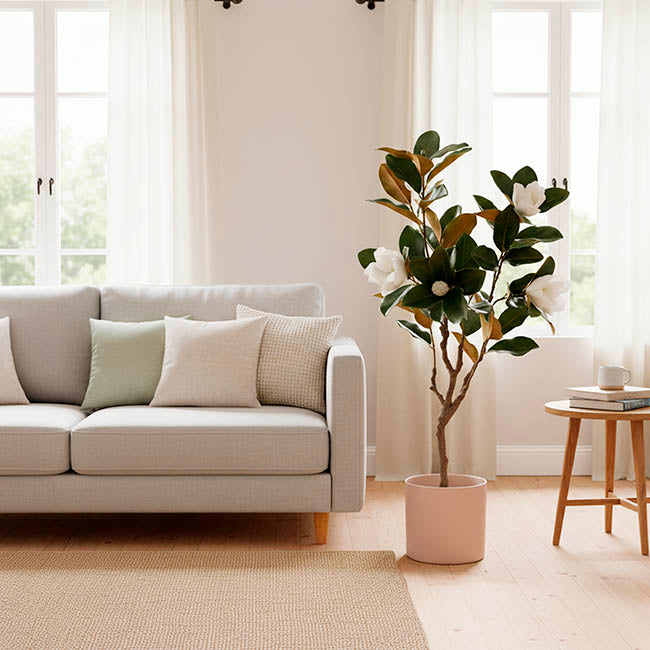 Faux Magnolia Tree Green (125cmH)