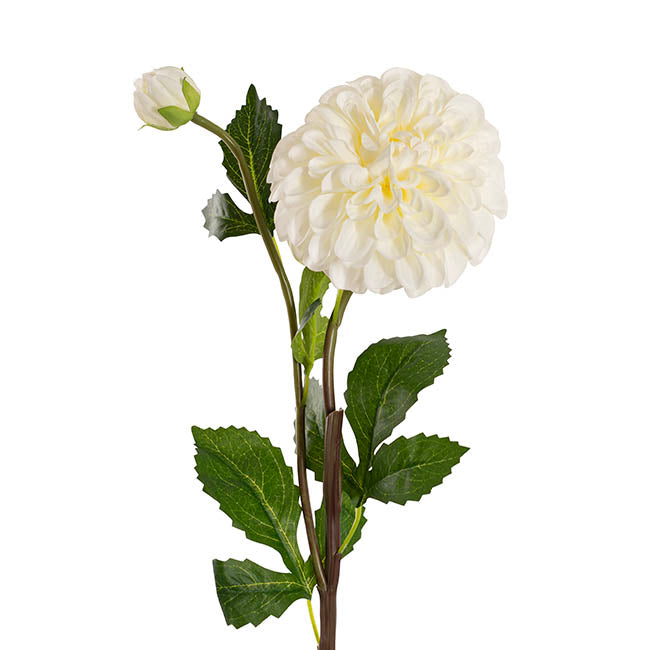 Andrea Dahlia Spray White (75cmH)