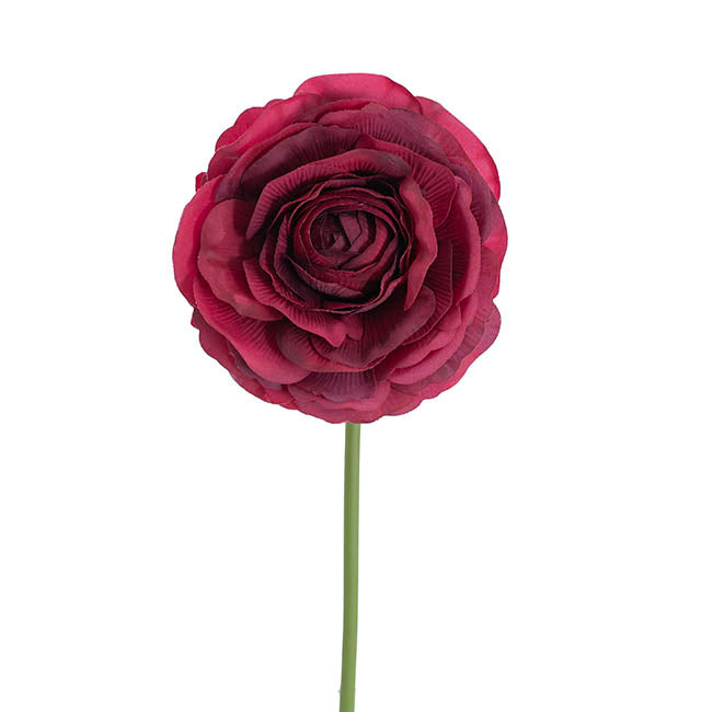 Hybrid Rose Short Stem Open Real Touch Wine (9.5cmDx33cmH)