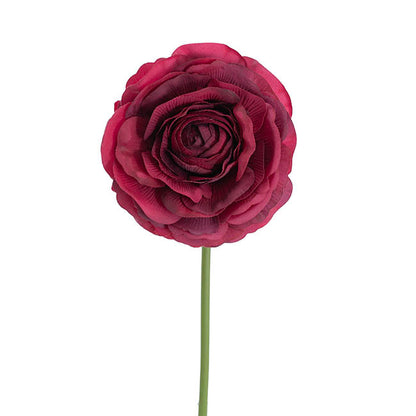 Hybrid Rose Short Stem Open Real Touch Wine (9.5cmDx33cmH)