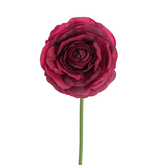 Hybrid Rose Short Stem Open Real Touch Wine (9.5cmDx33cmH)