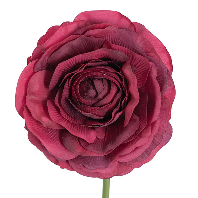 Hybrid Rose Short Stem Open Real Touch Wine (9.5cmDx33cmH)