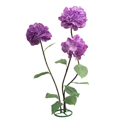 Giant Hydrangeas w Base Set 3 3D Purple (190cmH)