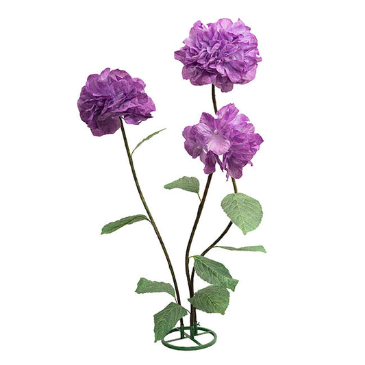 Giant Hydrangeas w Base Set 3 3D Purple (190cmH)