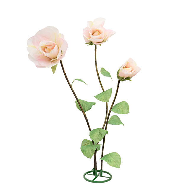 Giant Roses w Base Set 3 3D Green White (190cmH)
