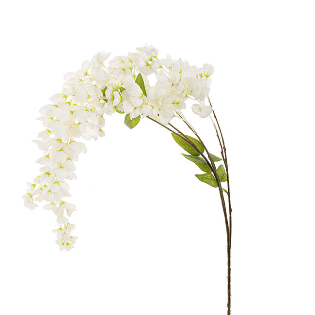 Wisteria Spray x 6 Sprays White (100cmH)