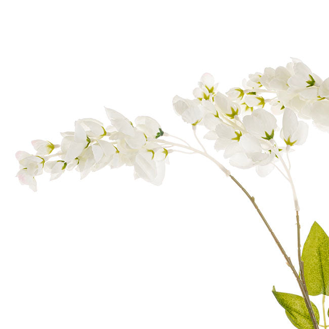 Wisteria Spray x 6 Sprays White (100cmH)