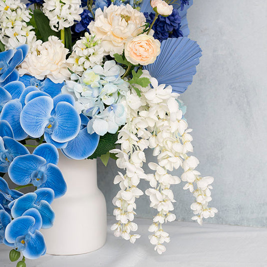 Wisteria Spray x 3 Sprays White (55cmH)