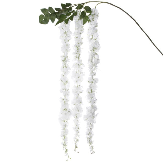 Wisteria Spray x 3 Sprays White (175cm)