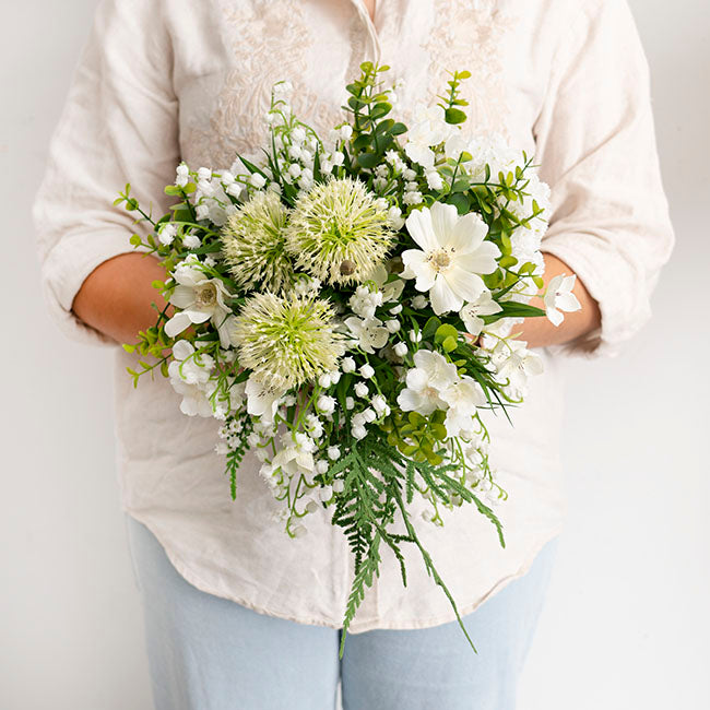 Eucalyptus Onion Ball Bouquet Green (34cmH)