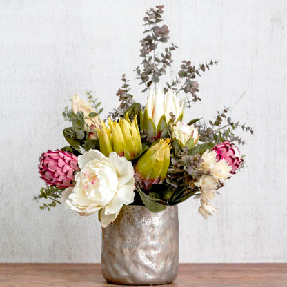 Eucalyptus Mini Leaf Bouquet x6 Green Grey (35cmH)