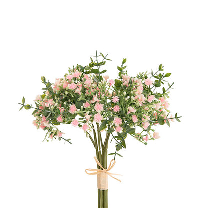 Gypsophila Baby's Breath & Eucalyptus Bouquet Pink (31cmH)