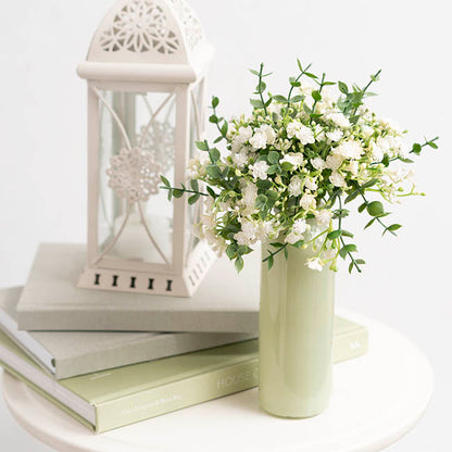 Gypsophila Baby's Breath & Eucalyptus Bouquet White (31cmH)
