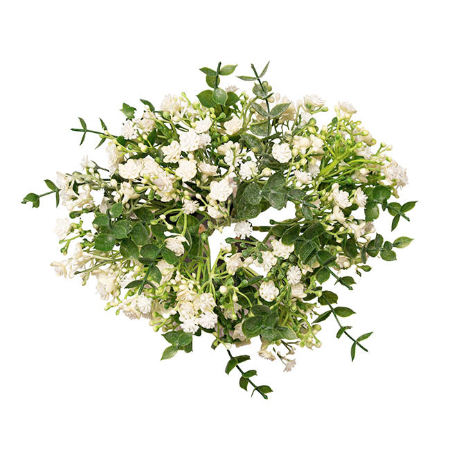 Gypsophila Baby's Breath & Eucalyptus Bouquet White (31cmH)