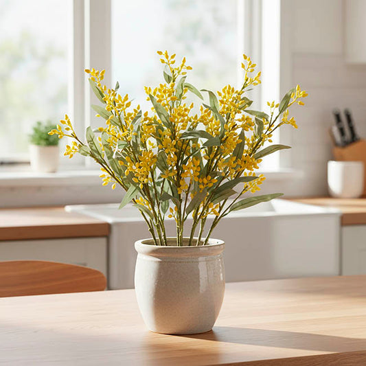 Eucalyptus Bud Spray Yellow (78cmH)