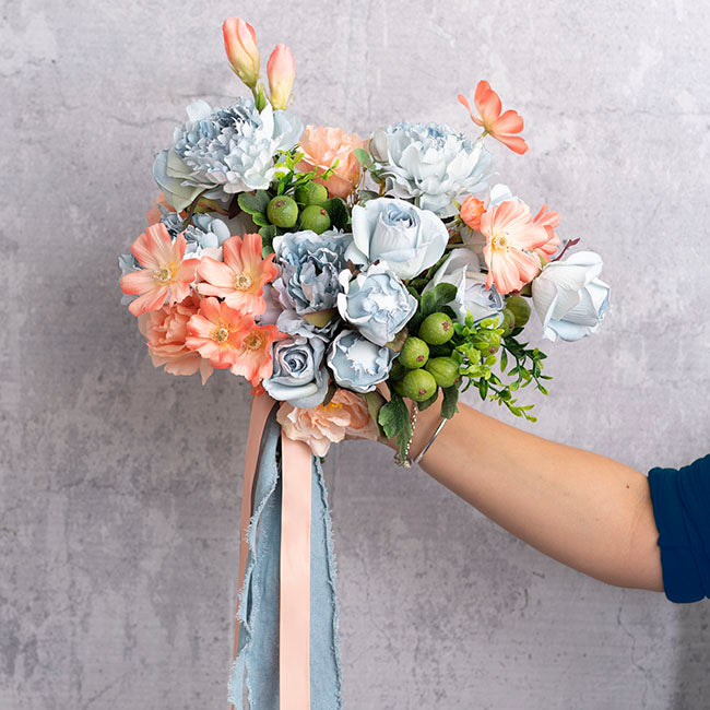 Artificial Fig Bouquet Green (33cmH)