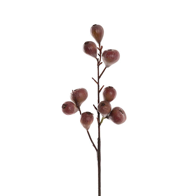 Artificial Fig Spray Wine (48cmH)