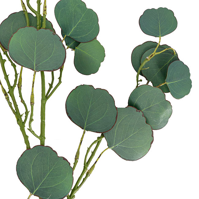 Real Touch Double Faced Eucalyptus Spray Dark Green (80cmH)